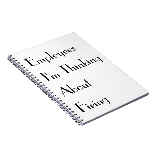 Notebook "Mitarbeiter, an die ich denke" Notizblock (Rechte Seite)