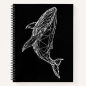  Notebook Modern Geometric Whale Notizblock (Vorderseite)