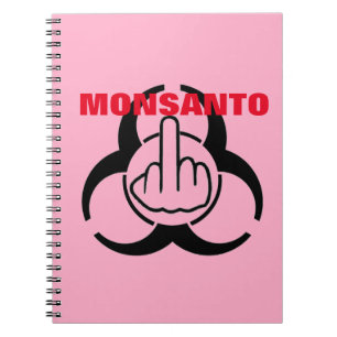 Notebook Monsanto Bio Hazard Gedreht Notizblock