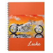 Notebook-Motorrad und Individuelle Name Notizblock (Vorderseite)