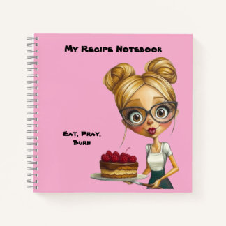 Notebook. My recipe book. With humor. Notizblock