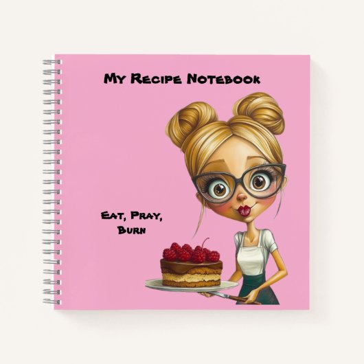 Notebook. My recipe book. With humor. Notizblock (Vorderseite)