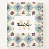 Notebook Name Magic Academy Wizard School Blue Notizblock (Rückseite)