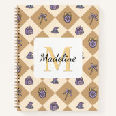 Notebook Name Magic Academy Wizard School Gold Notizblock (Vorderseite)