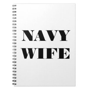 Notebook-Navy-Ehefrau Notizblock