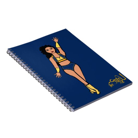 Notebook-Navy/Gold Notizblock (Rechte Seite)