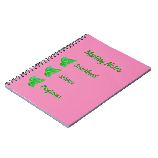 Notebook Notizblock (Linke Seite)