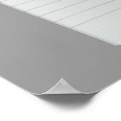 Notebook-Notizen individuell anpassbar Poster (Ecke)