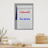 Notebook-Notizen individuell anpassbar Poster (Küche)