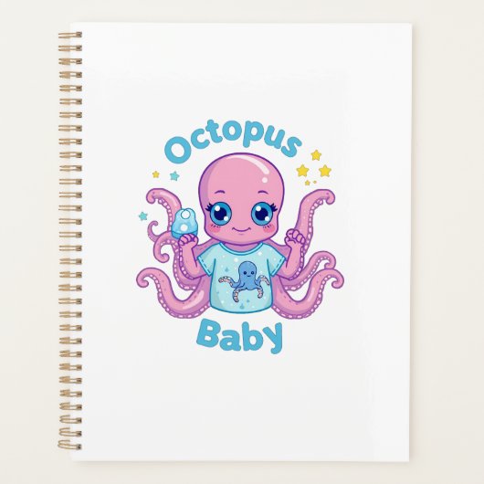 Notebook Octopus Baby  Planer (Vorderseite)
