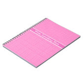 Notebook oder Journal zum Personalisieren: Rosa We Notizblock (Linke Seite)