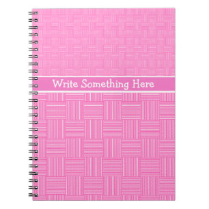 Notebook oder Journal zum Personalisieren: Rosa We Notizblock