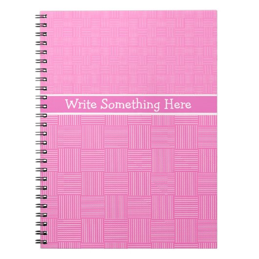 Notebook oder Journal zum Personalisieren: Rosa We Notizblock (Vorderseite)