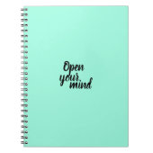 Notebook öffnen Sie Ihren Geist Notizblock (Vorderseite)