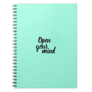 Notebook öffnen Sie Ihren Geist Notizblock