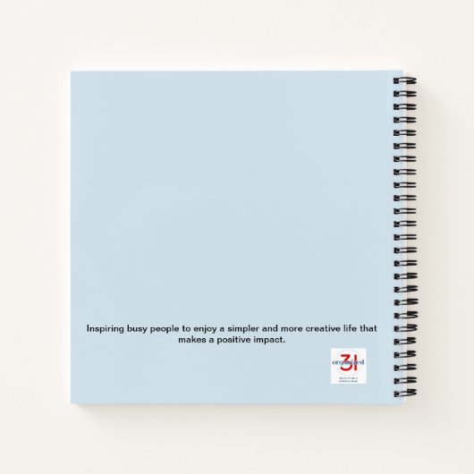 Notebook organisieren notizblock (Rückseite)