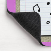 Notebook Paper Danke Musiklehrer Mousepad (Ecke)