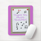 Notebook Paper Danke Musiklehrer Mousepad (Mit Mouse)