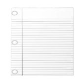 Notebook-Papier Notizblock (Vorderseite)