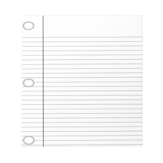 Notebook-Papier Notizblock (Vorderseite)