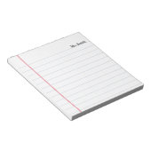 Notebook-Papier Personalisierte Leihlehrer Notepad Notizblock (angewinkelt)