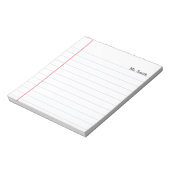 Notebook-Papier Personalisierte Leihlehrer Notepad Notizblock (Rotiert)