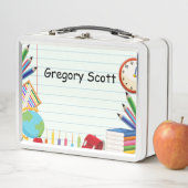 Notebook-Papier-Schule Angebot Thema Kinder Metall Brotdose (Beispiel)
