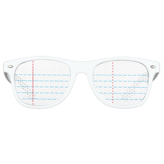 Notebook-Papier-Sonnenbrille - Retro-Party-Shades Sonnenbrille (Vorderseite)