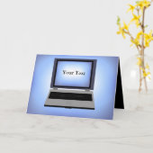 Notebook-PC-Grußkarte Karte (Gelbe Blume)