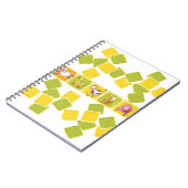 Notebook-PCs für grüne und gelbe Landtiere Notizblock (Linke Seite)