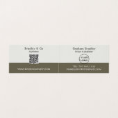 Notebook & Pen, Herausgeber, Writer Book Signature Visitenkarten (Innenseite Aufgefaltet)