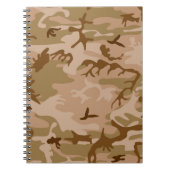 Notebook-Planer der Wüste Sand Camouflage Notizblock (Vorderseite)