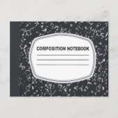 Notebook-Postkarte mit individueller Zusammensetzu Postkarte (Vorderseite)