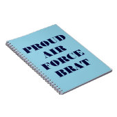 Notebook Proud Air Force Brat Notizblock (Rechte Seite)