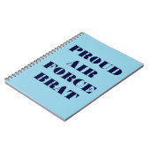 Notebook Proud Air Force Brat Notizblock (Linke Seite)