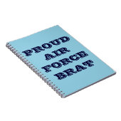 Notebook Proud Air Force Brat Notizblock (Rechte Seite)