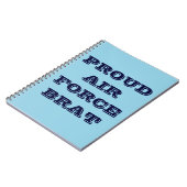 Notebook Proud Air Force Brat Notizblock (Linke Seite)
