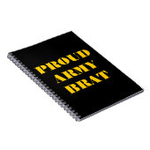 Notebook Proud Army Brat Notizblock (Rechte Seite)