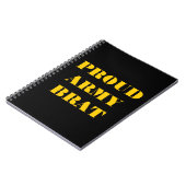 Notebook Proud Army Brat Notizblock (Linke Seite)
