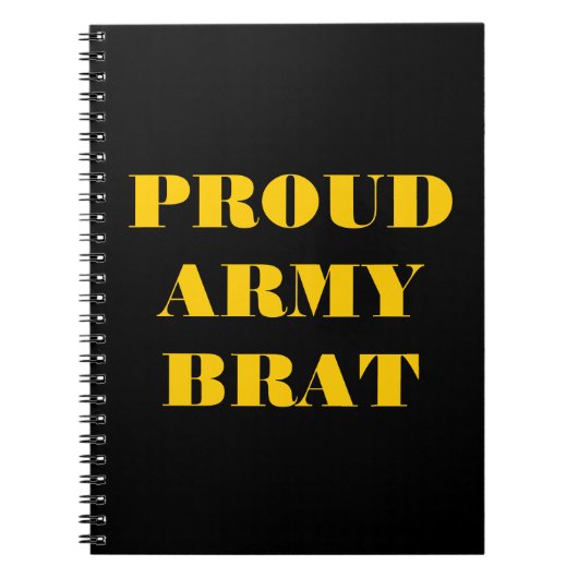 Notebook Proud Army Brat Notizblock (Vorderseite)