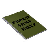 Notebook Proud Army Brat Notizblock (Rechte Seite)