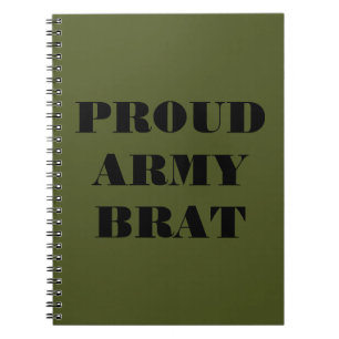 Notebook Proud Army Brat Notizblock