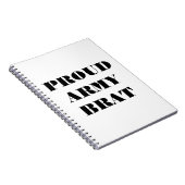 Notebook Proud Army Brat Notizblock (Rechte Seite)