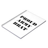 Notebook Proud Army Brat Notizblock (Linke Seite)