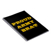 Notebook Proud Army Brat Notizblock (Rechte Seite)
