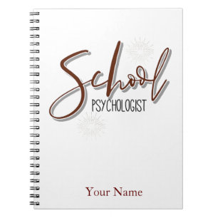 Notebook-Psychologe der Individuelle Name School Notizblock