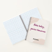 Notebook Quotes – “Notes Today, Genius Tomorrow” Notizblock (Innenseite)