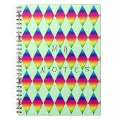 Notebook - Rainbow diamonds Notizblock (Vorderseite)