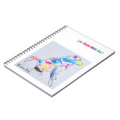 Notebook "Rainbow Dog Chalk" Notizblock (Linke Seite)