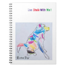 Notebook "Rainbow Dog Chalk"